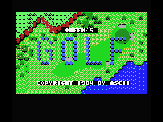 Queen's Golf box art for MSX